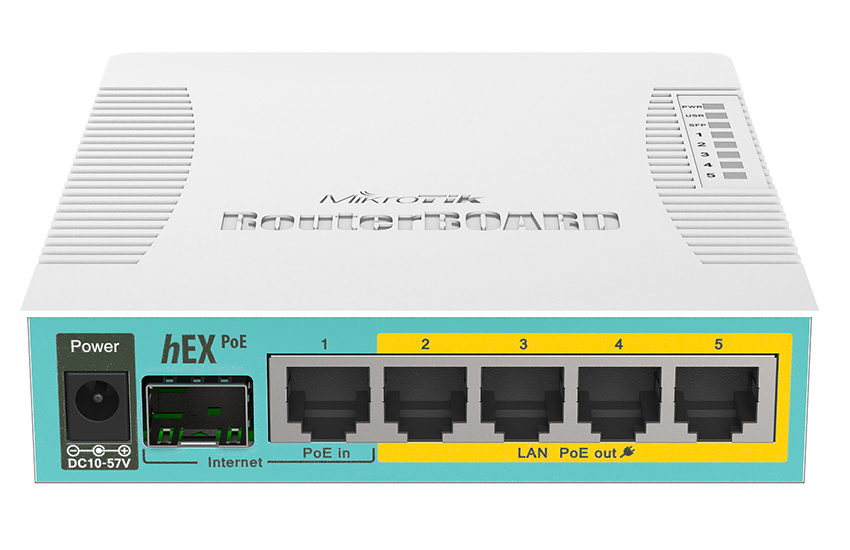 MikroTik RB960PGS RouterBoard hEX PoE 5 Port Gb L4 Router